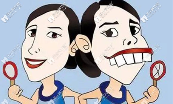 牙齒矯正前后差別對(duì)比圖